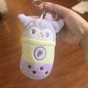 Kuromi Boba Keychain